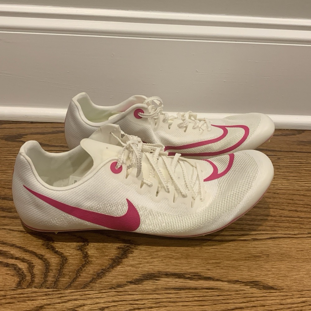 Nike Ja Fly 4 White Pink Track and Field Sprinting Spikes Men's 12 DR2741-100